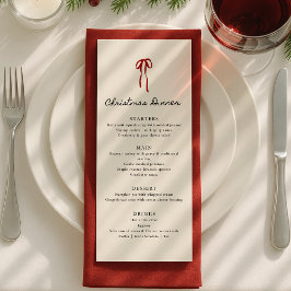 Menú Lazo caprichoso, Cena de Navidad dibujada a mano