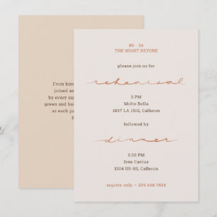 Menú Letra a Mano Caligrafiada para Bodas