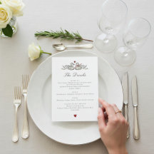 Lista de Bebidas de Boda de Cisnes Botánicos Chic