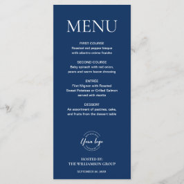 Menú Logotipo minimalista de evento empresarial elegant