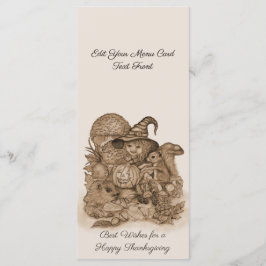 Menú Los mejores deseos para un feliz Día de Acción de 