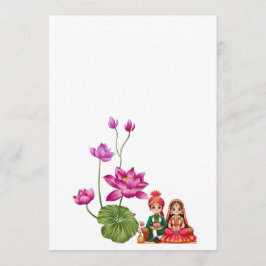 Menú Lotus, novia y novio