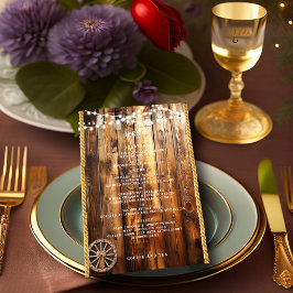 Menú Luces de cuerda de rueda de vagón occidental en fr