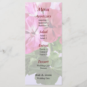 Menú Magenta Geranium
