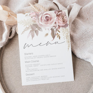 Menú Magnífico Boda floral de Rubor
