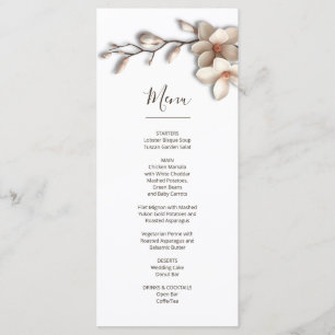 Menú Magnolia Escultural Flor 3D