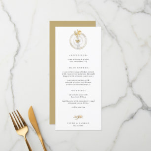 Menú Magnolia Gold Table Setting Boda