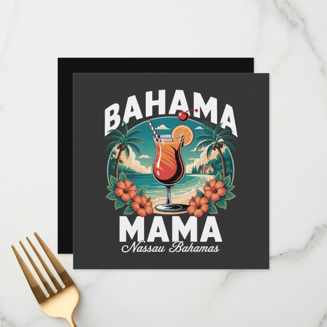 Menú Mamá Bahamas Nassau (Anverso/Reverso In Situ)