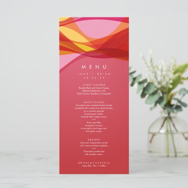 Menú | Mamá caliente (Anverso de pie)