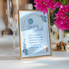 Menú Mamma Mia Disco Bachelorette Signature Bebidas