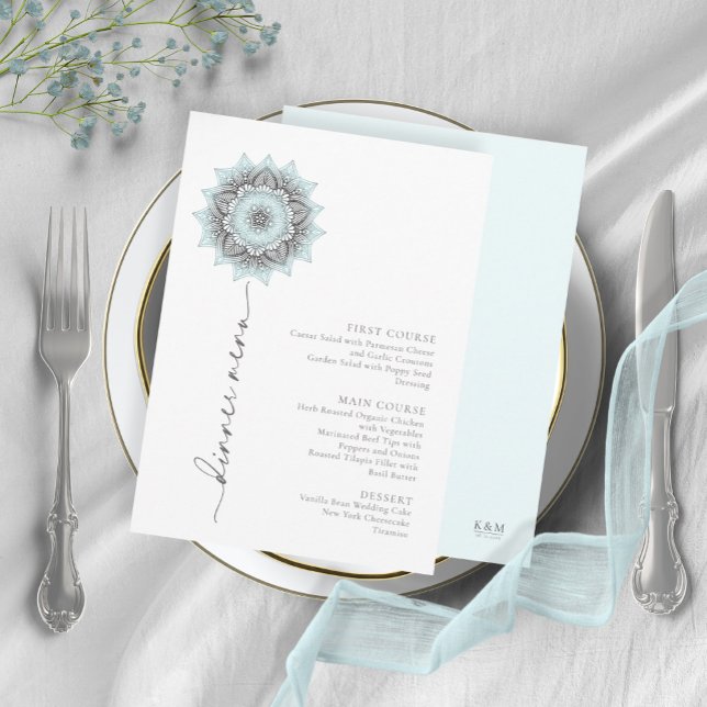 Menú Mandala Lace Rev Boda Lt. Blue ID968 (Subido por el creador)