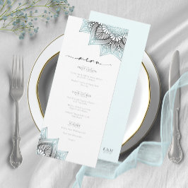 Menú Mandala Lace Rev Boda Lt. Blue V2 ID968