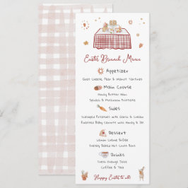 Menú Mano caprichosa de brunch de primavera de Pascua