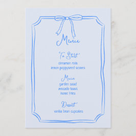 Menú Mano caprichoso de la mano de Bow Girly Coquette B