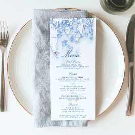 Menú Mapa del puerto de Boothbay de Southport con guión