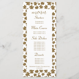 Menú Maple deja cena de brunch de Acción de Gracias