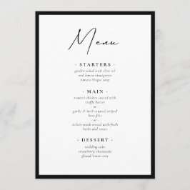 Menú Marco Moderno y Elegante