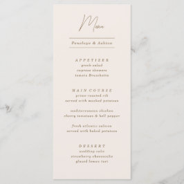 Menú Marco ordenado simple mínimo