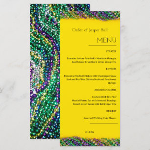 Menú Mardi Gras
