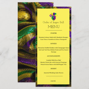 Menú Mardi Gras