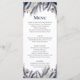 Menú Marina, Plata, Gris Azul