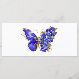 Menú Mariposa Flor Zafiro