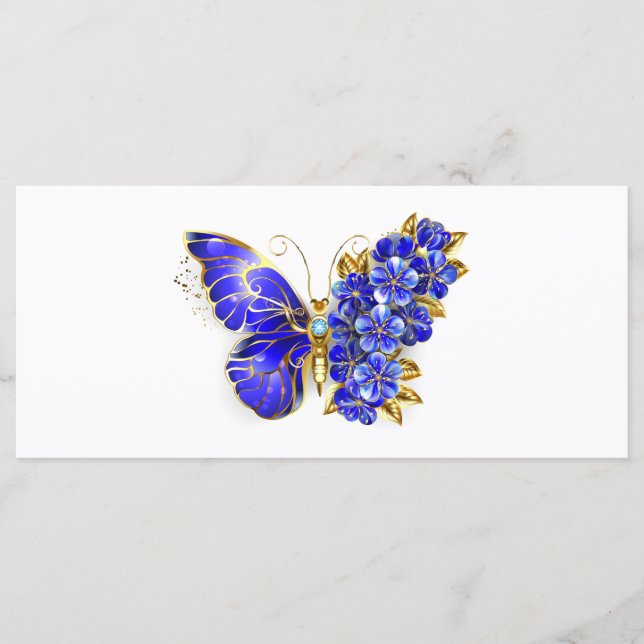 Menú Mariposa Flor Zafiro (Anverso)