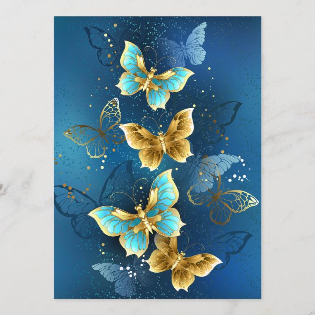 Menú Mariposas doradas (Anverso)