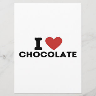 Menú Me encanta el chocolate simple - dulce regalo de a