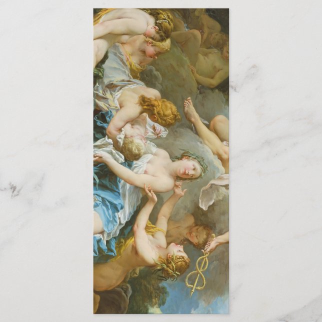 Menú Mercurio confiando el bebé Baccus a las ninfas (Anverso)