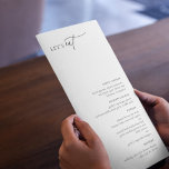 Menú Minimalista de Moda contemporánea<br><div class="desc">Carta Minimalista de Moda contemporánea. plantilla de tipografía negra de moda con varias líneas para los elementos de menú personalizado.</div>