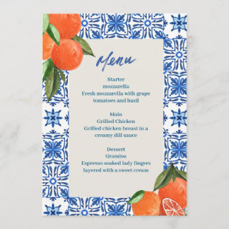 Menú Minimalista moderno