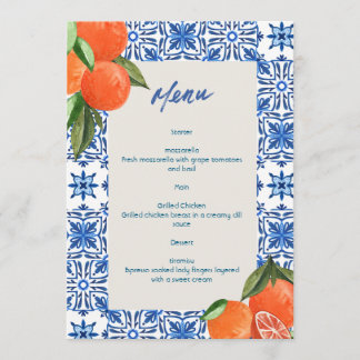 Menú Minimalista moderno