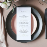 Menú Modern Custom Names Black Onyx White Event<br><div class="desc">Presentamos el Simple y Moderno Menú y Suite Boda de Nombres, la elección perfecta para parejas que buscan un toque elegante y personalizado a su papelería boda. Esta exquisita suite está diseñada para reflejar su estilo único y celebrar la alegre ocasión del día de su boda. La suite boda cuenta...</div>