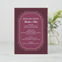 Modern Elegance Burgundy Border