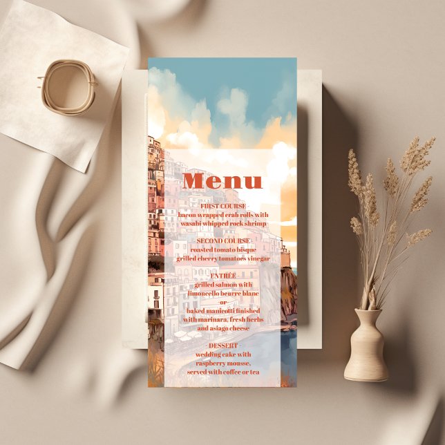 Menú Moderna y elegante Boda de destino en Italia (Subido por el creador)