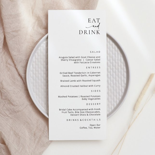 Menú Moderna y elegante carta de comidas y bebidas (Subido por el creador)