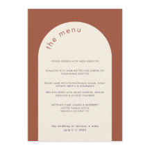 Moderno Boda Geométrico de Arco Beige de Terracota