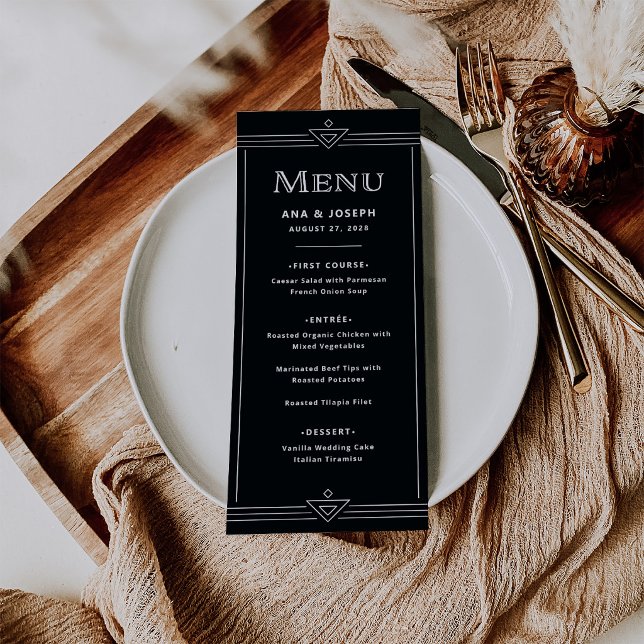 Menú Moderno Deco | Negro Rico (Subido por el creador)