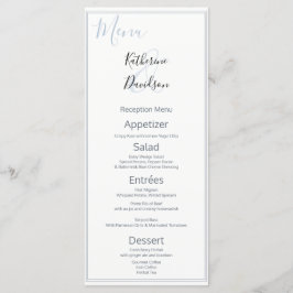 Menú Moderno 🤵 Minimalista Elegante Boda simple