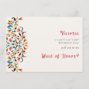 Menú Moderno Romántico Elegante Boda Floral de Wreath