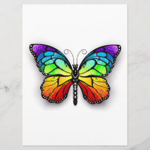 Menú Monarca de mariposa arcoiris