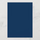 Menú Monograma Boda de la bandera de la marina náutica (Reverso)