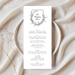 Menú Monograma clásico romántico Nuestro Boda<br><div class="desc">parte de la gran colección</div>