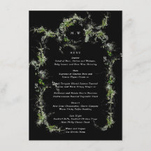 Monograma negro premium Eucalyptus Wreath Boda