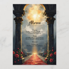 Menú Moonlit Aisle of Eternal Vows –Gothic Wedding Gate