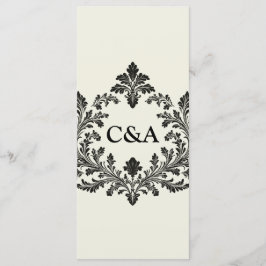 Menú Motif de hoja de cosecha,