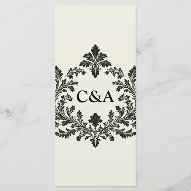 Menú Motif de hoja de cosecha, (Anverso)