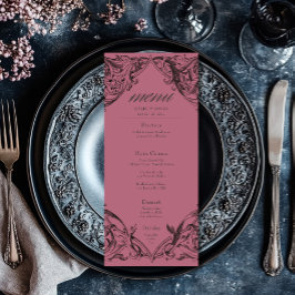 Menú Muralla victoriana hasta la muerte Boda negro y vi