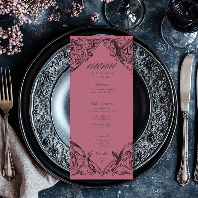 Menú Muralla victoriana hasta la muerte Boda negro y vi (Subido por el creador)